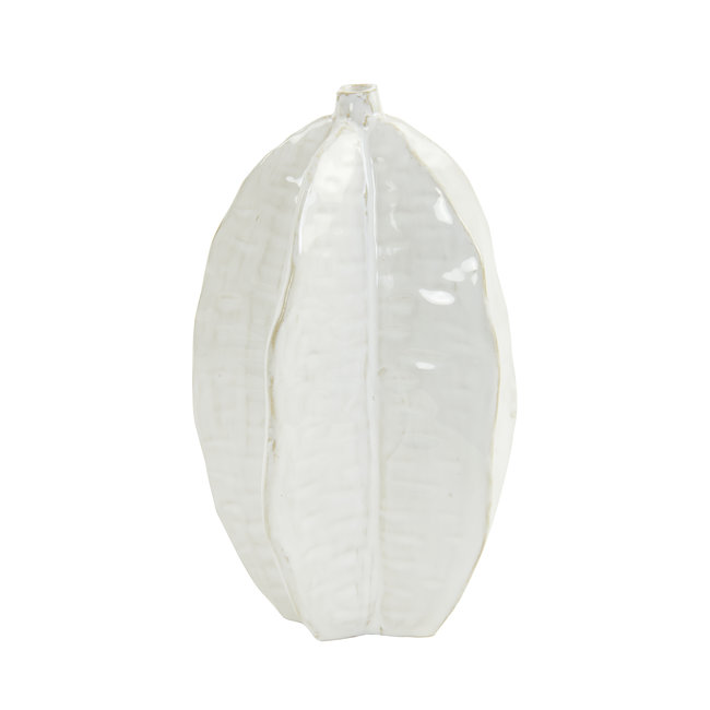 Light en Living Vaas deco AKOSI keramiek  wit - Diverse afmetingen