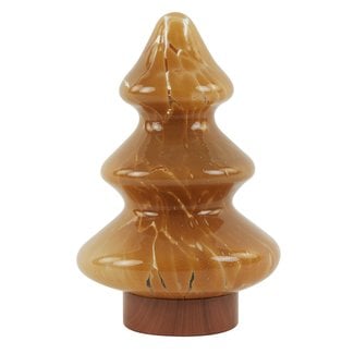 Light en Living Tafellamp LED Ø14x20 cm TREE glas karamel+koper