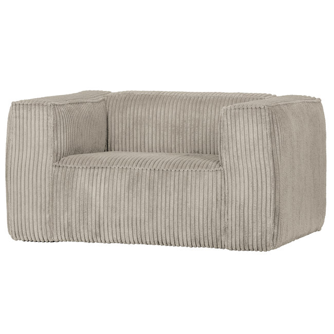 Woood Bean Fauteuil Grove Ribstof Naturel