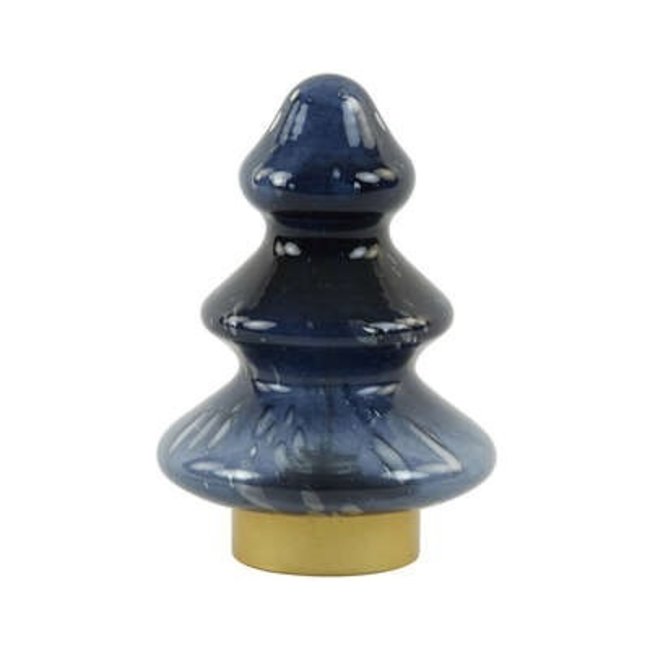 Light en Living Tafellamp LED Ø14x20 cm TREE glas donker blauw+goud