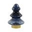 Light en Living Tafellamp LED Ø14x20 cm TREE glas donker blauw+goud