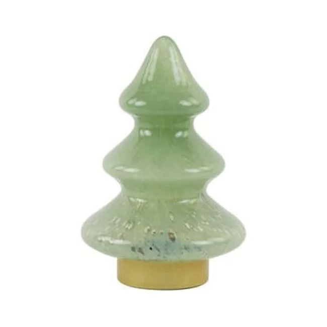 Light en Living Tafellamp LED Ø14x20 cm TREE glas mint groen+goud