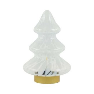 Light en Living Tafellamp LED Ø19x28 cm TREE glas helder-wit+goud