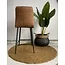 WoonMax Barstoel Dex Zorro -  Antraciet, Cognac en Groen