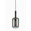 Light en Living Hanglamp LEKAR zwart met smoke glas - Ø22x52 cm