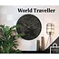 Thomas Kent Thomas Kent Klok World Traveller S zwart - Ø53CM