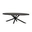 Tower Living Eettafel Selva zwart mango ovaal - 200, 220 of 240 cm