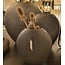 Light en Living Vaas deco 39x11x40 cm SKELD mat zwart van Light & Living