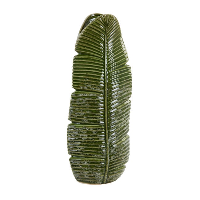 Light en Living Vaas LOU keramiek groen -  19 x 11 x 46,5 cm