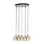 Light en Living Hanglamp RAKEL 5-lichts Ø61x66 cm Antiek Brons & Smoke