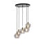 Light en Living Hanglamp RAKEL 5-lichts Ø61x66 cm Antiek Brons & Smoke