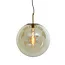 Light en Living Hanglamp Medina antiek  brons + glas amber - 2 maten