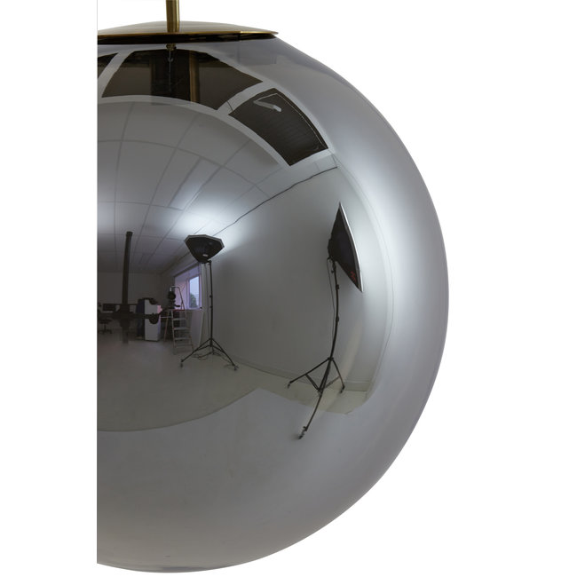 Light en Living Hanglamp MEDINA antiek brons met smoke glas - 2 maten