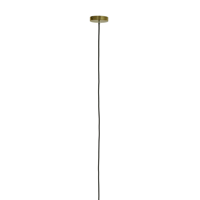 Light en Living Hanglamp MEDINA antiek brons met smoke glas - 2 maten