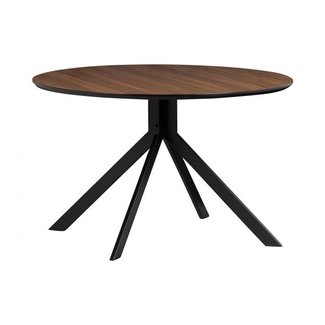 Woood Bruno Eettafel Rond Mdf Walnoot Ø120cm