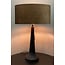 Light en Living Kap ovaal recht smal 38-17,5-19 cm  LUBIS bruin