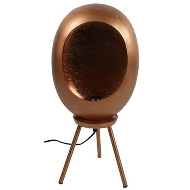 Countryfield Industriële Tafellamp Eggy S in Koperkleur