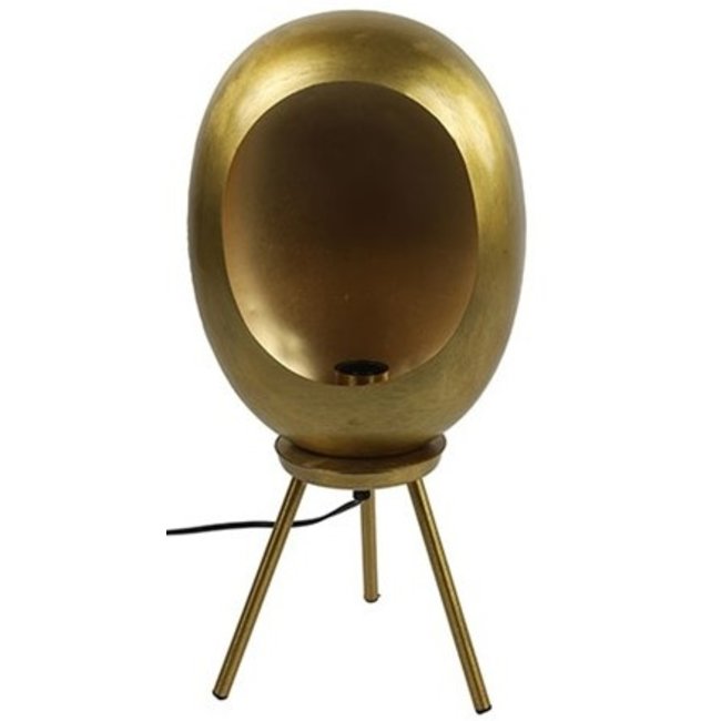 Countryfield Industriële Tafellamp Eggy S in Goud - Countryfield