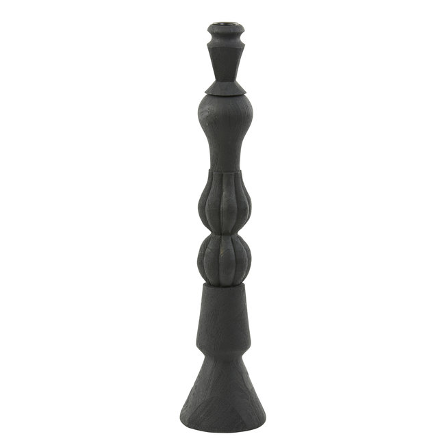 Light en Living Kandelaar TAVOLA hout mat  zwart - diverse afmetingen