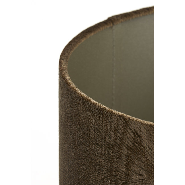 Light en Living Lampenkap cilinder LUBIS bruin - Diverse maten