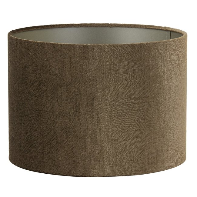 Light en Living Lampenkap cilinder LUBIS bruin - Diverse maten