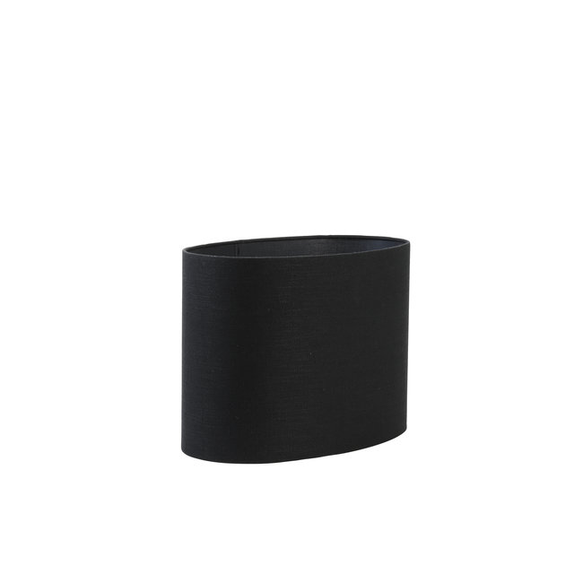 Light en Living Lampenkap ovaal recht Livigno zwart 38-17,5-28 cm