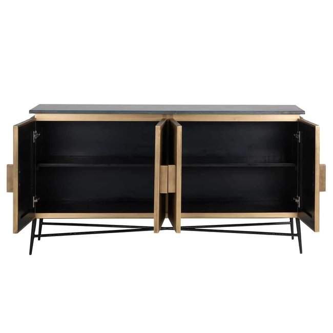 Richmond Interiors  Dressoir Ironville 4-deuren (Gold)