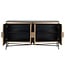 Richmond Interiors  Dressoir Ironville 4-deuren - Goud met Zwart Marmer
