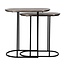 Richmond Interiors  Bijzettafel Chandon set van 2 (Champagne gold)