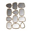 Richmond Interiors  Richmond Interiors Spiegel Jeff met 12 spiegels (Gold)