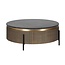 Richmond Interiors  Salontafel Ironville 90Ø - Antiek Messing & Zwart Marmer