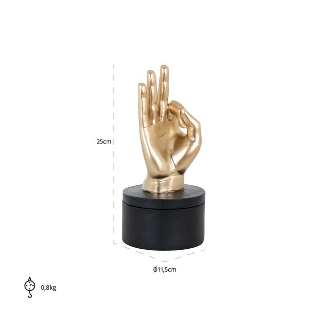 Richmond Interiors  Juwelen box Jelis zwart goud