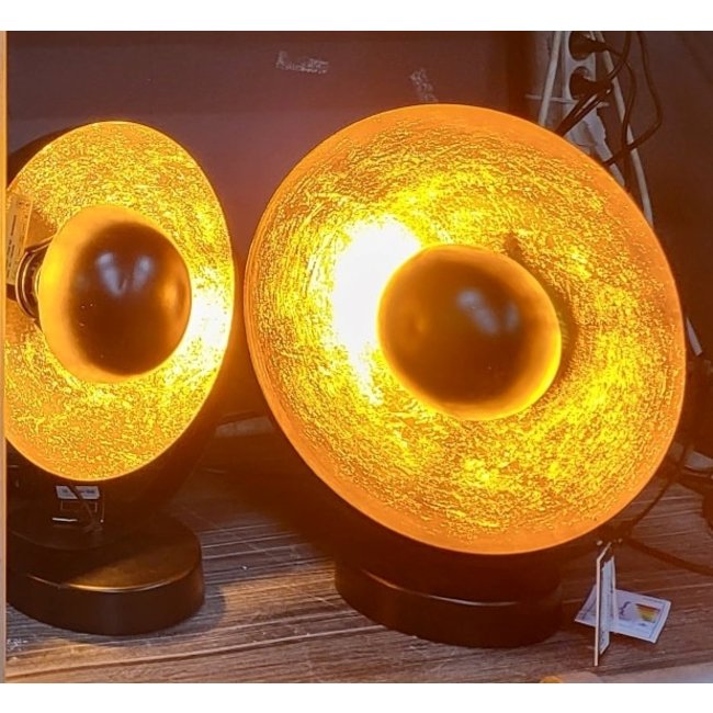 Countryfield Tafellamp Sahani Zwart/Goud - Industrieel Design