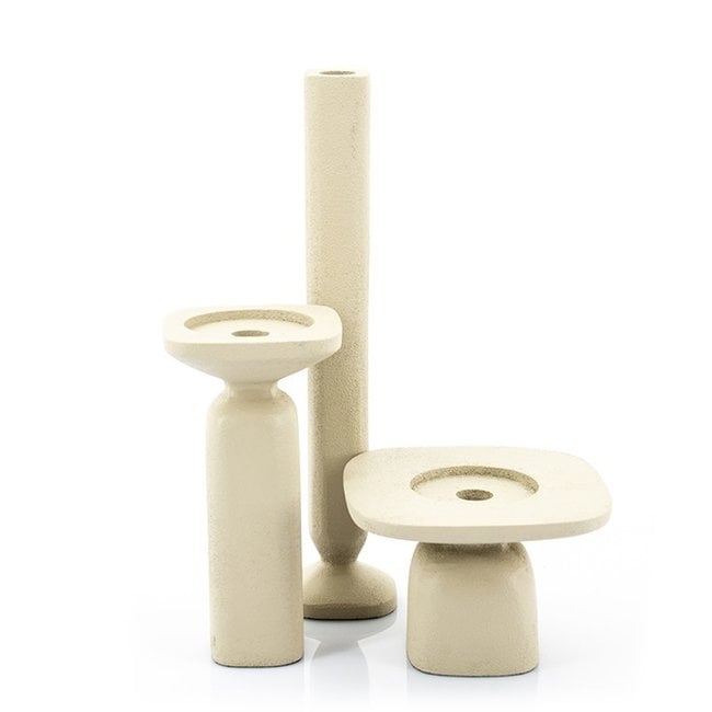 By Boo Candle holder Squand large - beige
