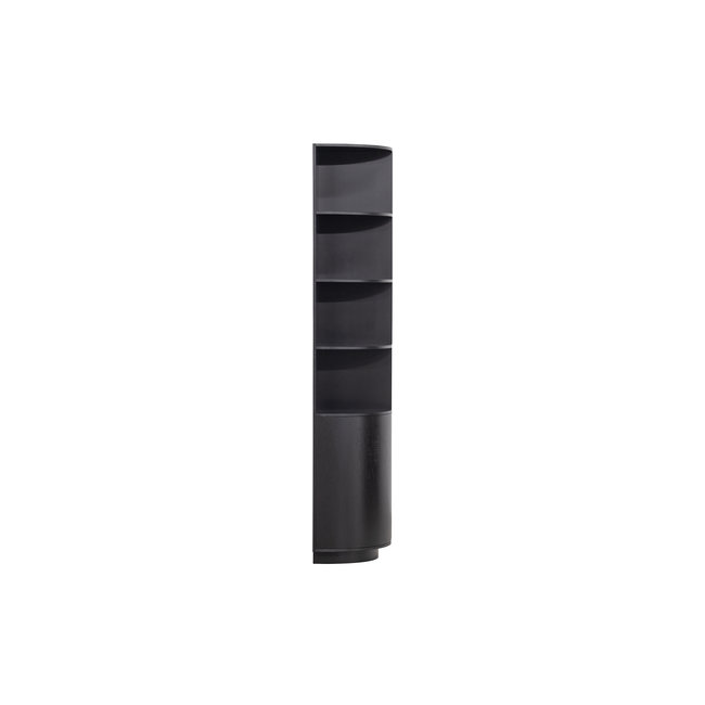 Woood Finca Opbergkast Rond Links 78 Cm Zwart [fsc]