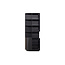 Woood Finca Opbergkast Rond Links 78 Cm Zwart [fsc]