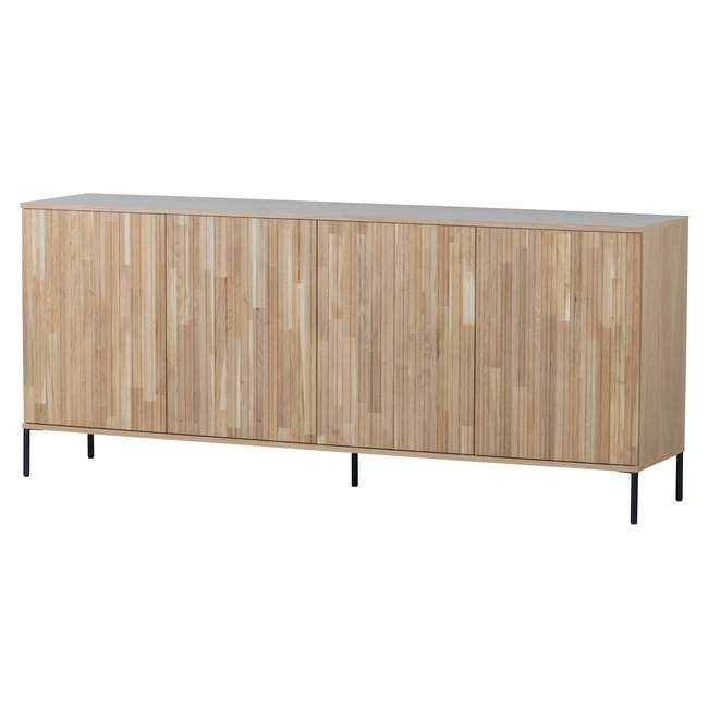 Woood New Gravure Dressoir 200 Cm Eiken Blanke Lak [fsc]