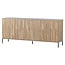 Woood New Gravure Dressoir 200 Cm Eiken Blanke Lak [fsc]