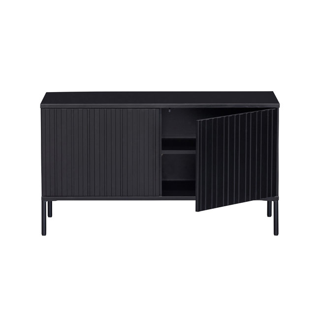Woood New Gravure Tv Meubel 100 Cm Grenen Zwart [fsc]