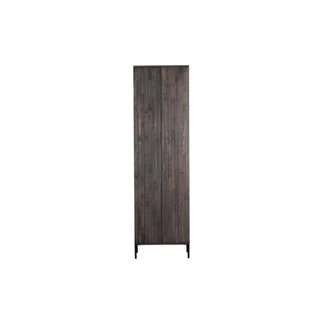 Woood New Gravure Hoge Kast Met Lade Essen Espresso [fsc]