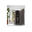Woood New Gravure Hoge Kast Met Lade Essen Espresso [fsc]