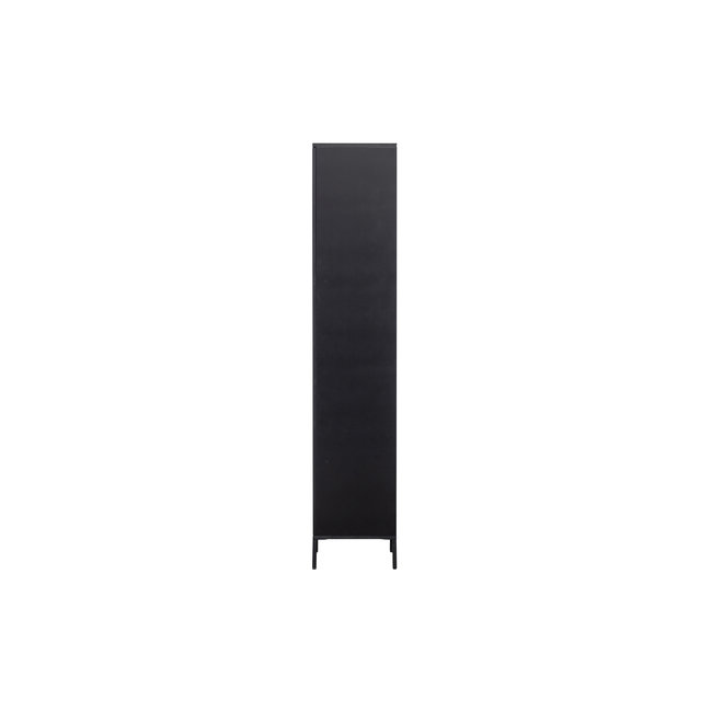 Woood New Gravure Hoge Kast Met Lade Grenen Zwart [fsc]