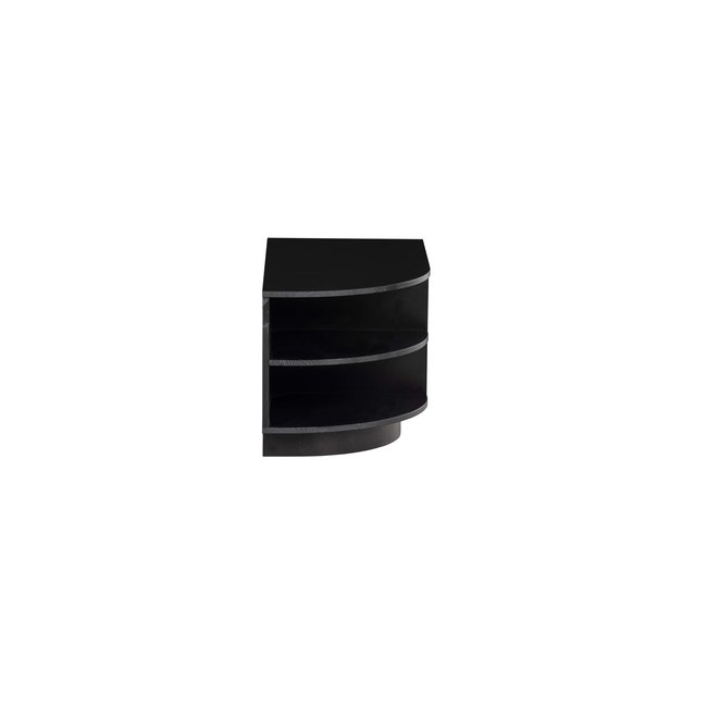 Woood Finca Tv Meubel Rond Links 78 Cm Grenen Zwart [fsc]