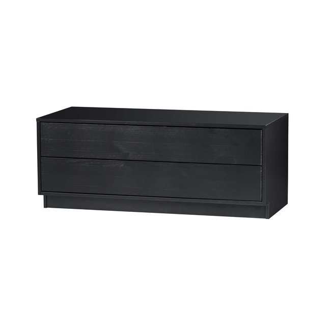 Woood Finca Tv Meubel 100cm Grenen Zwart [fsc]