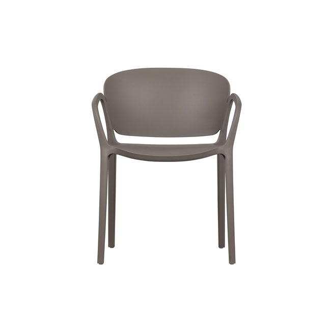 Woood Bent Eetkamerstoel Kunststof Taupe