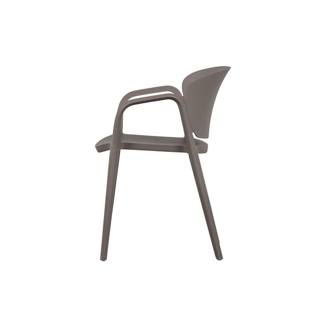 Woood Bent Eetkamerstoel Kunststof Taupe