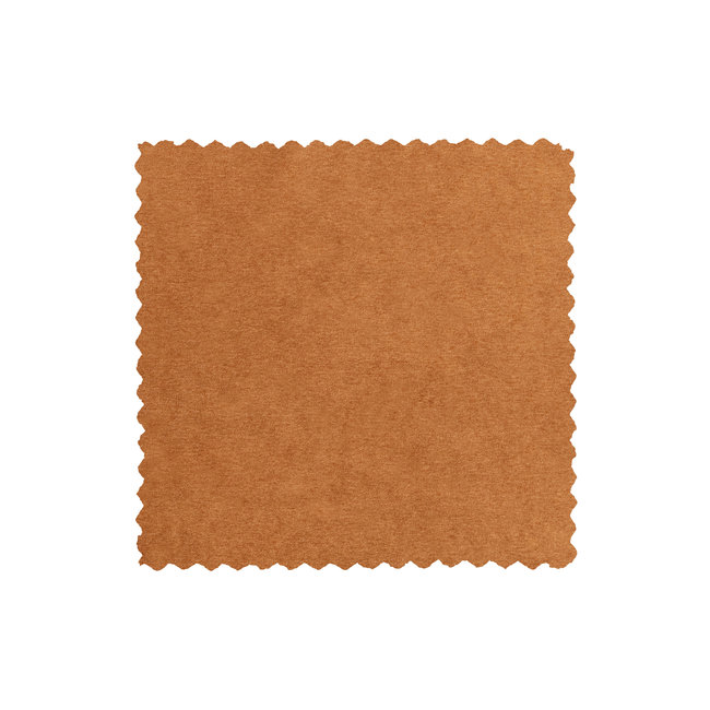 Woood Lloyd Hocker Gewassen Fluweel Cinnamon