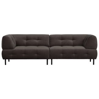 Woood Lloyd 4-zits Bank Gewassen Fluweel Cast Iron