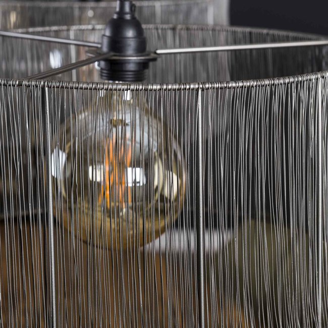 WoonStijl Hanglamp 2L stringshade metal