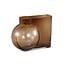 PTMD PTMD Vaas Nira Bruin - Decoratieve Glasvaas - Groot